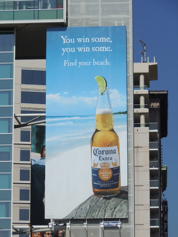 Corona Win Some beer billboard