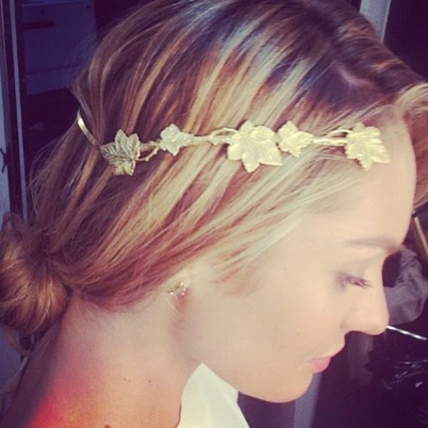How to Chic GOLD LEAF HEADBAND