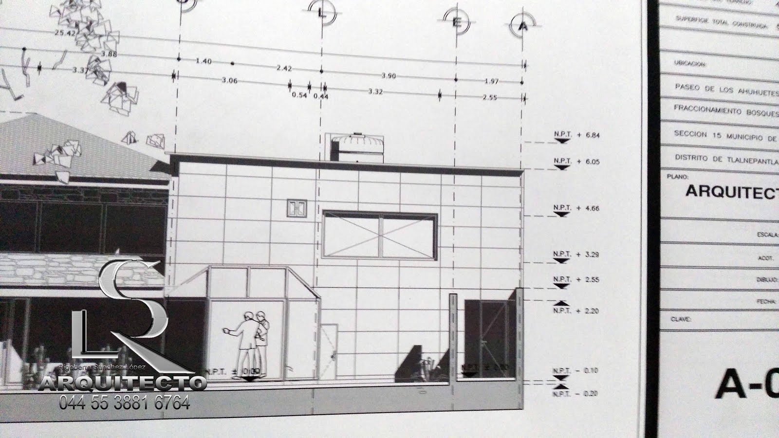 Levantamiento arquitectónico para dibujo planos arquitectónicos de casa habitación