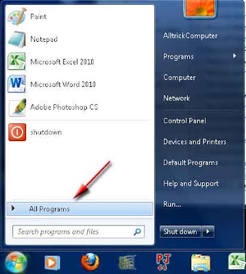 http://alltrickcomputer.blogspot.com menyembunyikan menu all program