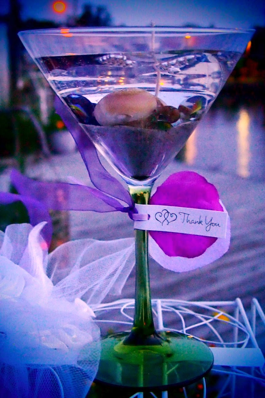 Ask Erena DIY MARTINI GLASS CANDLES FAVORS