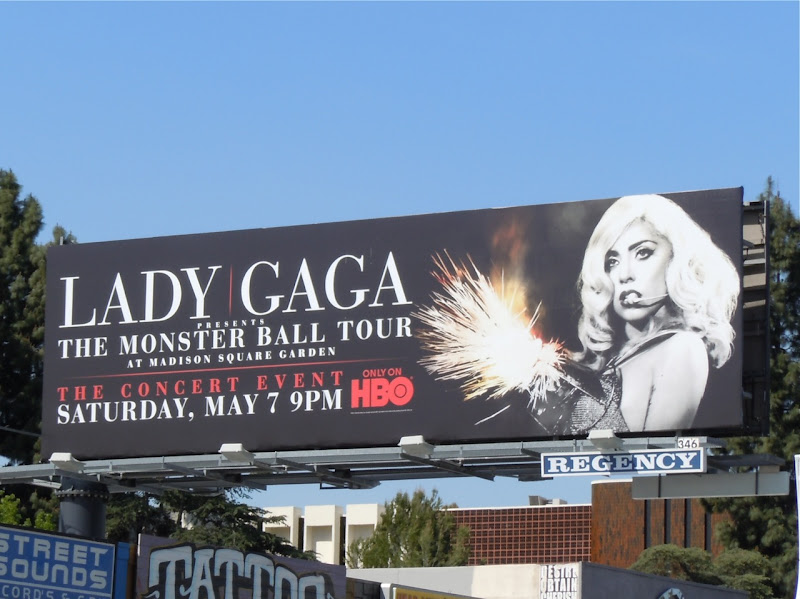 Lady Gaga Monster Ball billboard