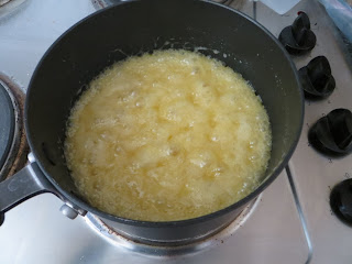 caramel simmering