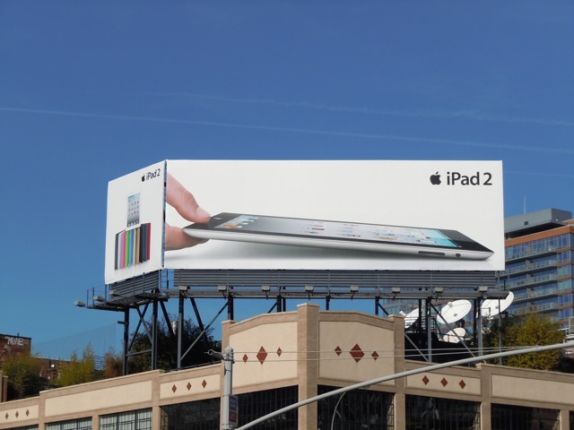 Apple iPad billboards NYC