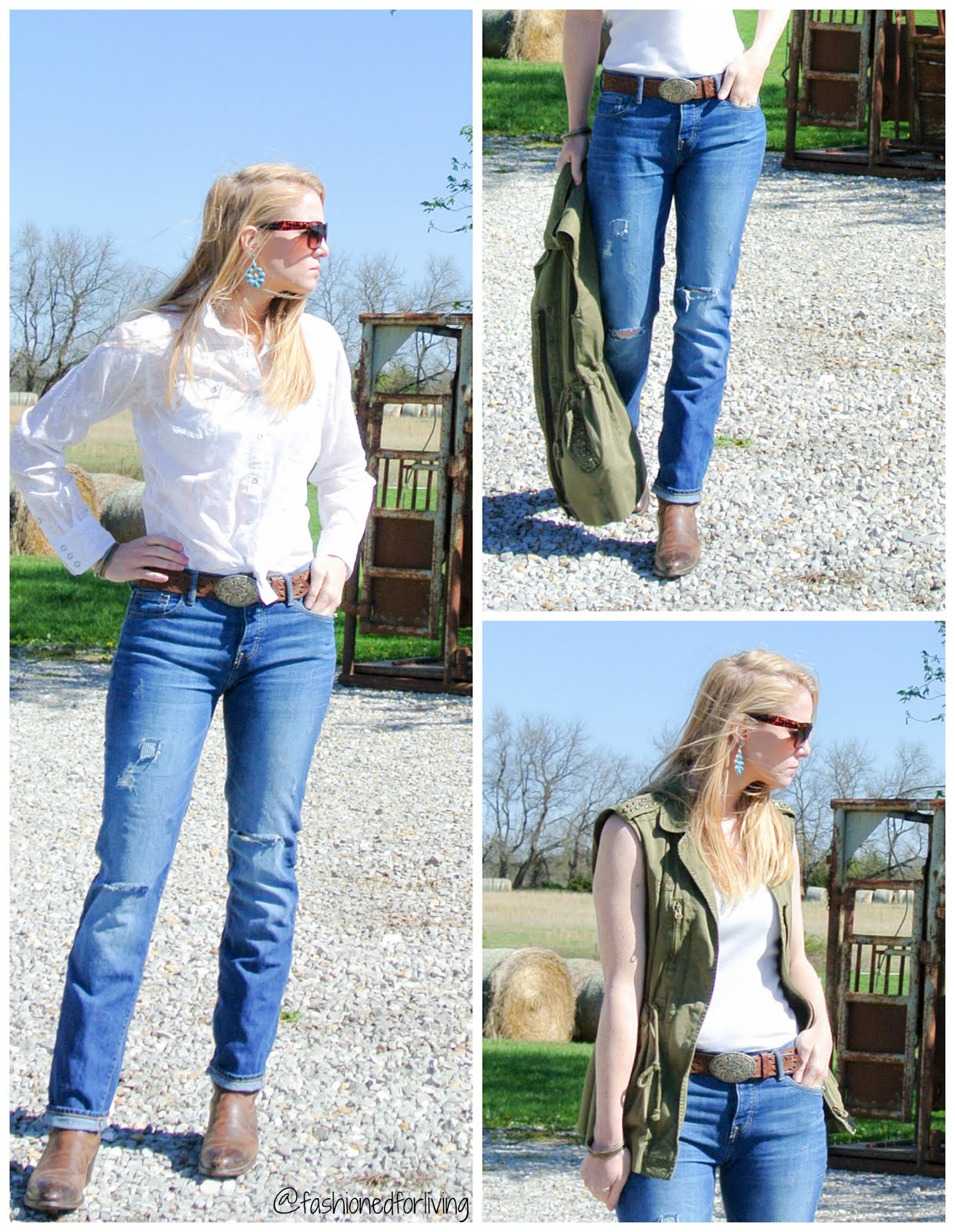 Fashioned For Living Cowboy Boots Outfit Boyfriend Jeans 3 Simple Ways