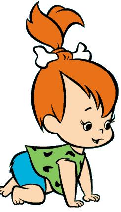 Imagenes de Pebbles Flintstone dibujos animados, comic