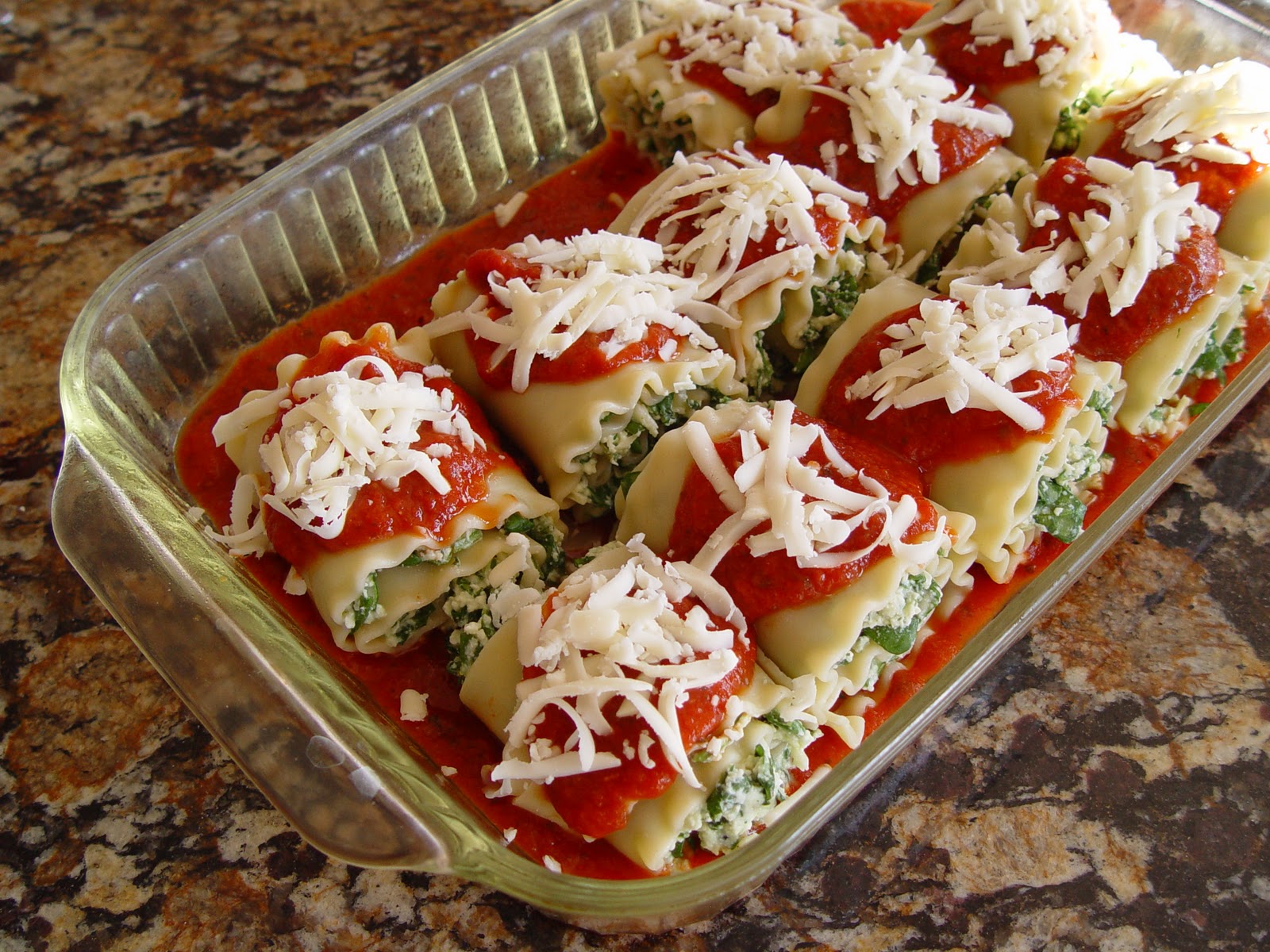 Spinach and Ricotta Lasagna Rolls