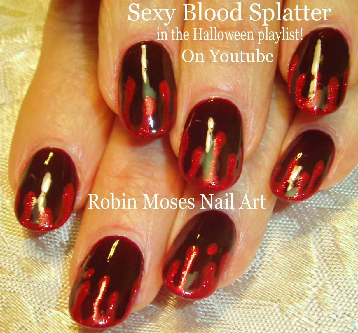Robin Moses Nail Art "Halloween Nails" "halloween nail art" "halloween