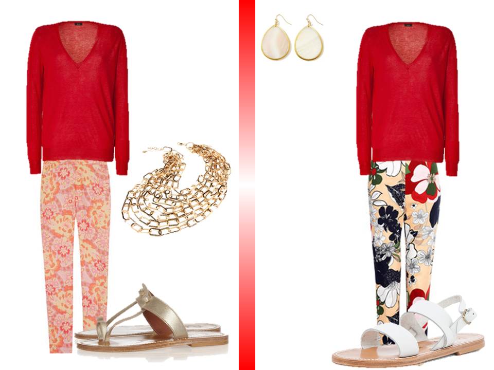 How to wear a red vneck sweater The Vivienne Files