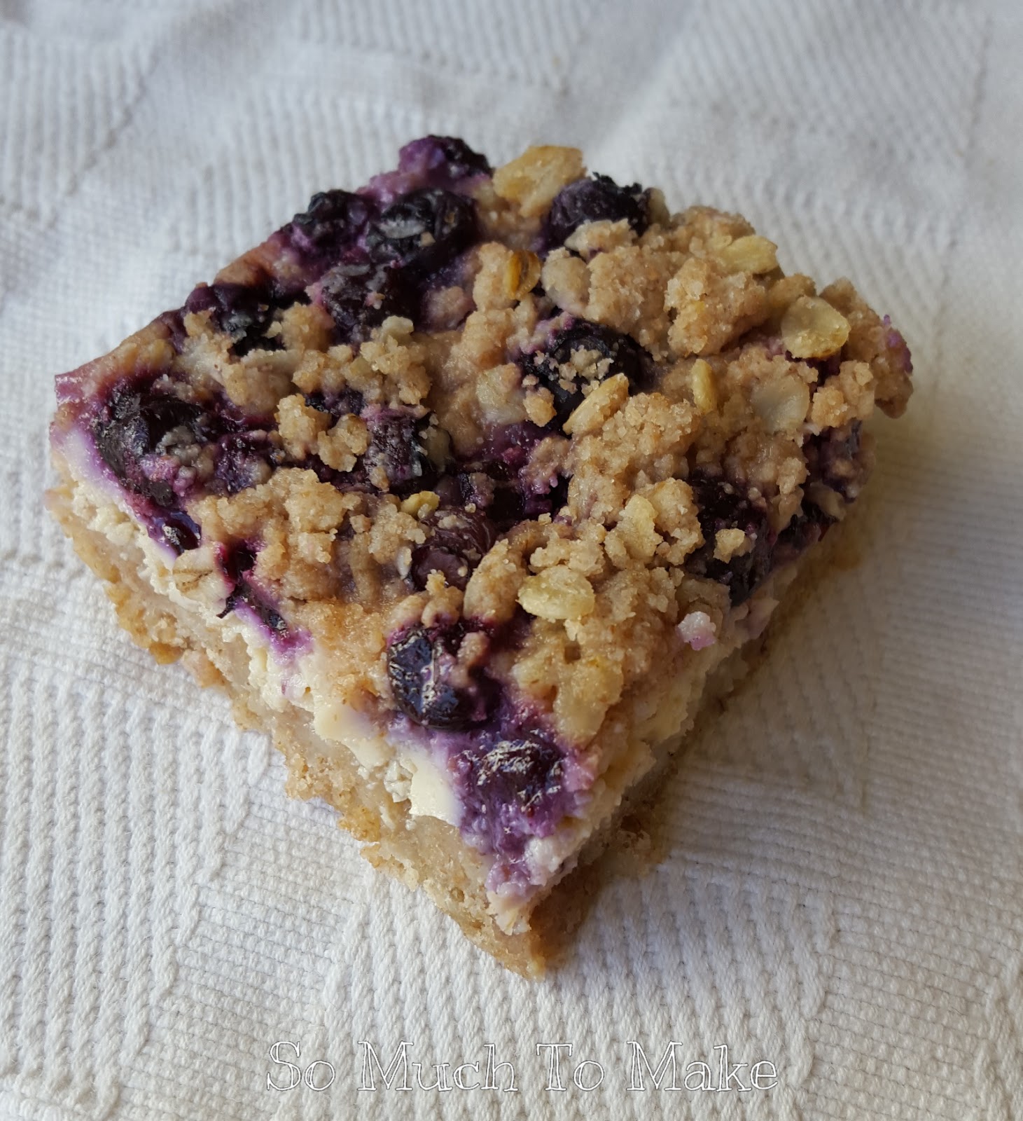 Protein & Fiber Rich Blueberry Bars So Much To Make