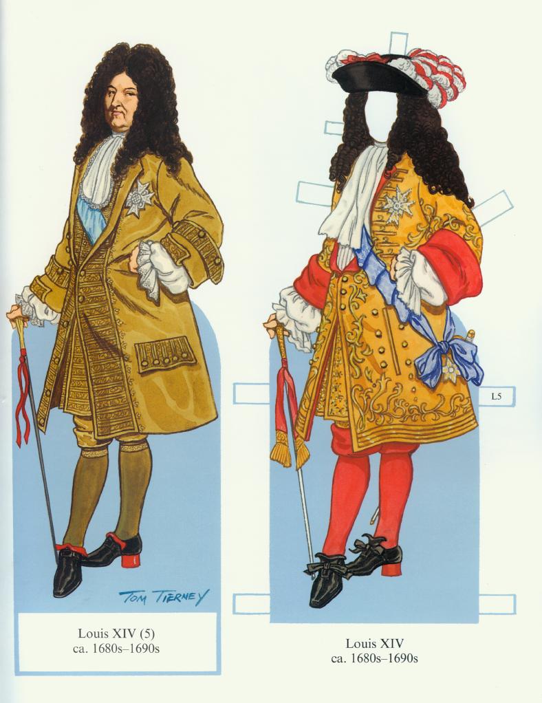 Cantinho da Leonor João Paper Dolls Luis XIV
