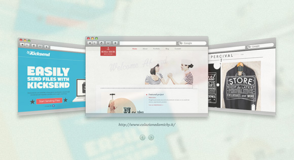 New Css And jQuery 3D Gallery Slider