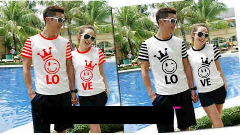 Jual Kaos Crown Smiley Couple Online Murah di Jakarta Lengan Pendek Trendy Jual Kaos Crown Smiley Couple Online Murah di Jakarta Lengan Pendek Trendy
