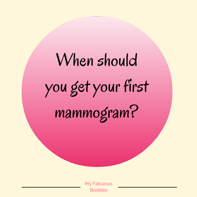 When should you get your first mammogram? | My Fabulous Boobies