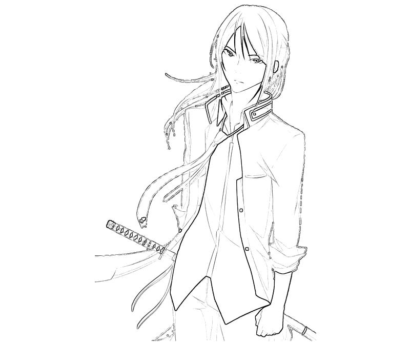 Printable Kuroh Yatogami Character Coloring Pages printable-kuroh-yatogami-character-coloring-pages