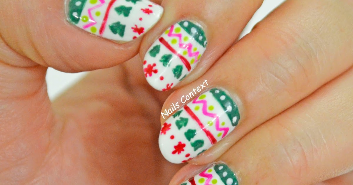 7. Cozy Christmas Sweater Nails - wide 7