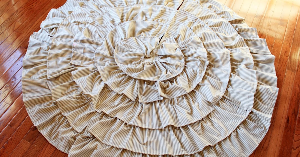 the creative imperative stripey ruffle christmas tree skirt the creative imperative stripey ruffle christmas tree skirt