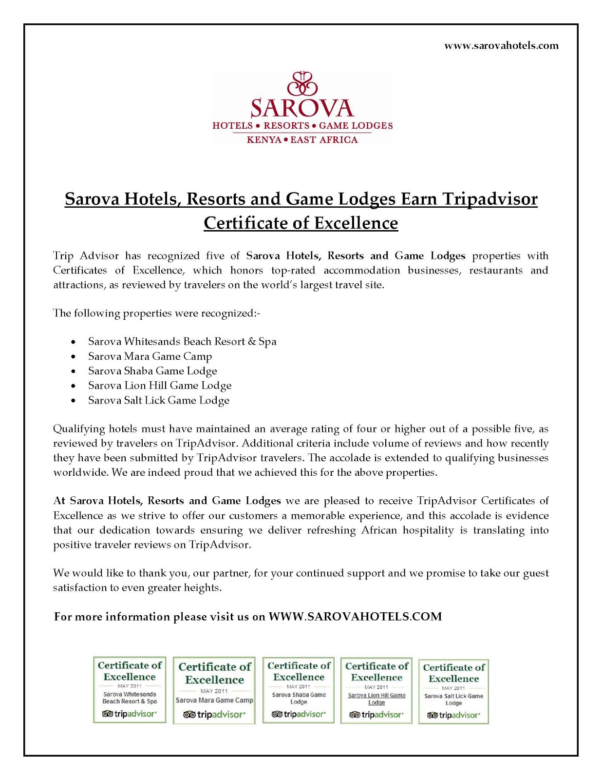 Sarova Hotels