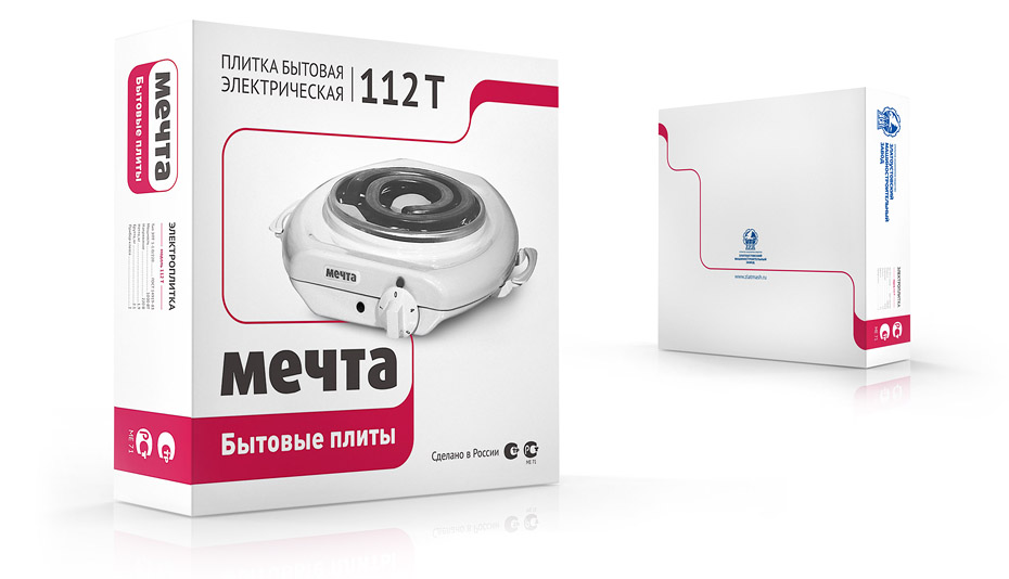 концепция дизайна упаковки бытовых плит МЕЧТА
