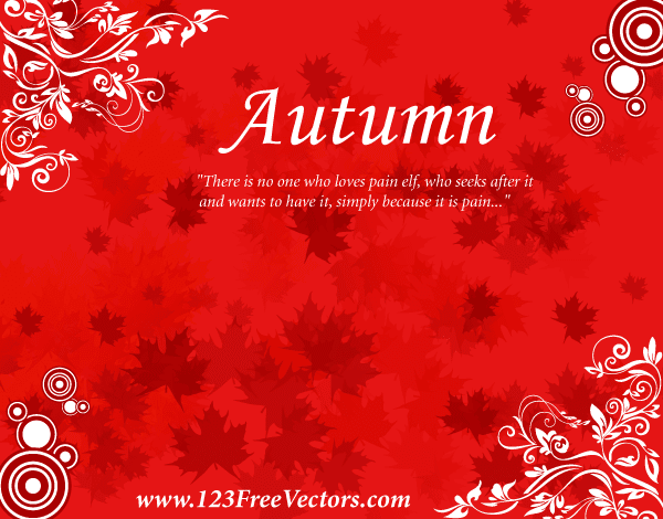 free autumn background vector graphics l Autumn PowerPoint Templates Indezine com