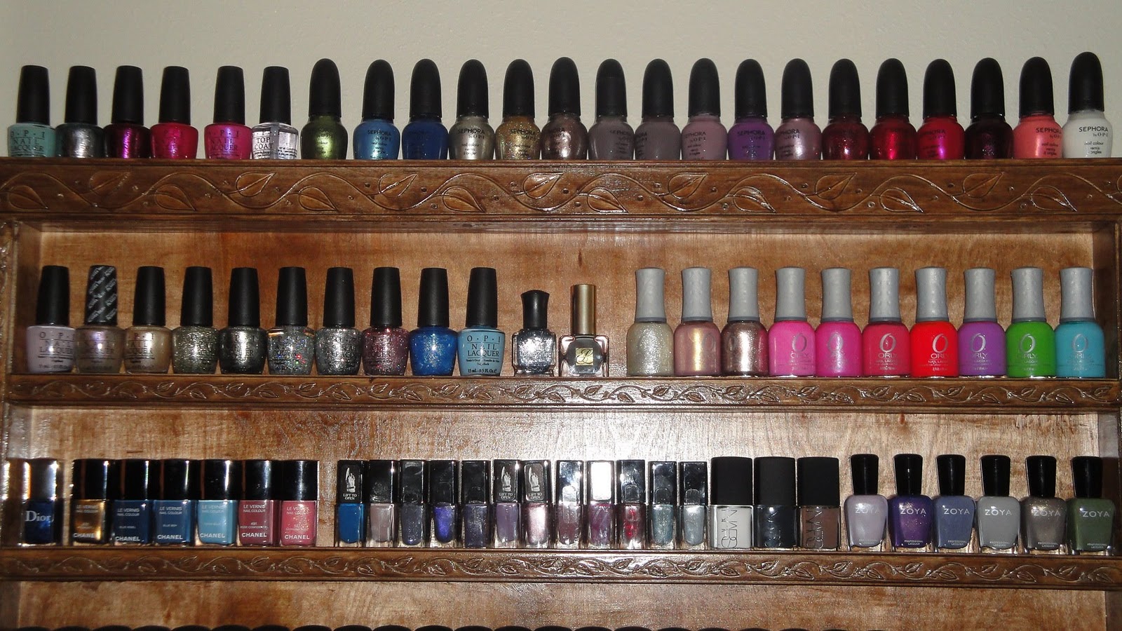 Jayded Dreaming Beauty Blog HomeMade Nail Polish Rack