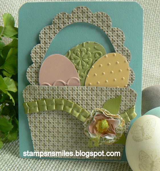 Stampsnsmiles Easter Basket Card