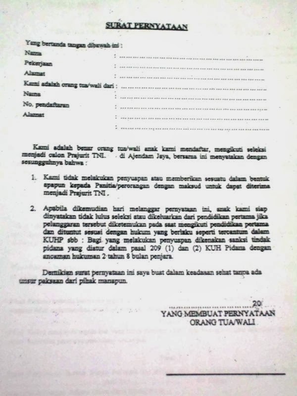 Berkas rangkap 5 PAPK 2013 yang harus kita lengkapi