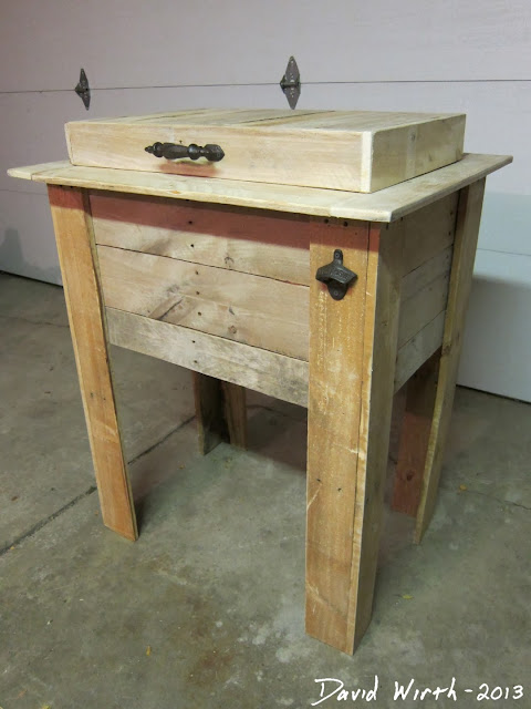 easy to build cooler, pallet, wood, project