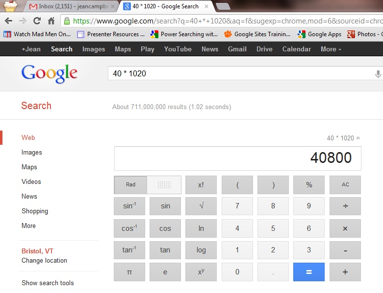 Jean The Computer Tutor Google Calculator and Life Lessons