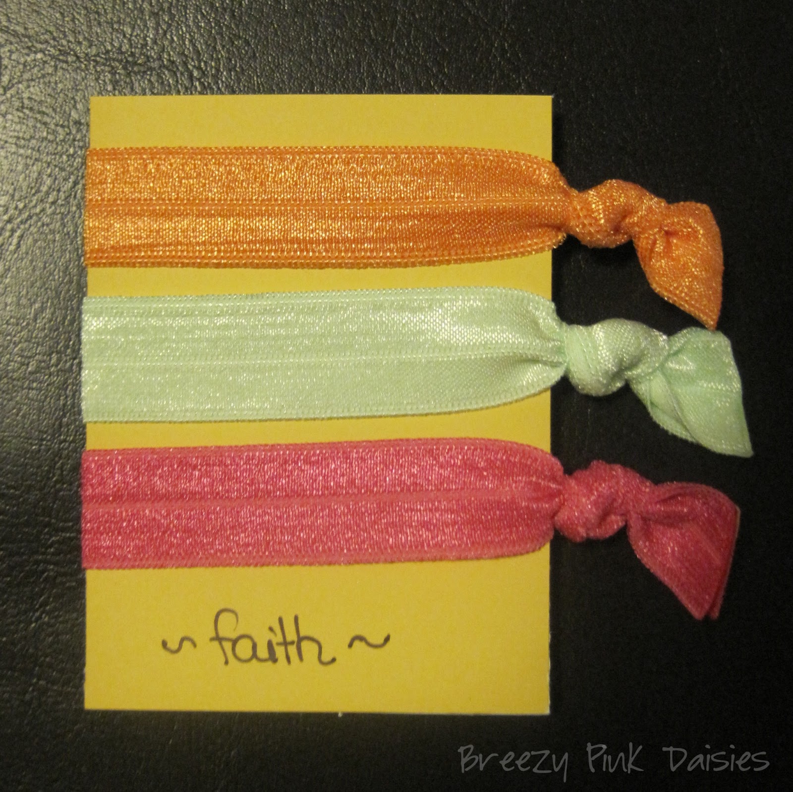 Breezy Pink Daisies Diy No Crease Foe Hair Ties
