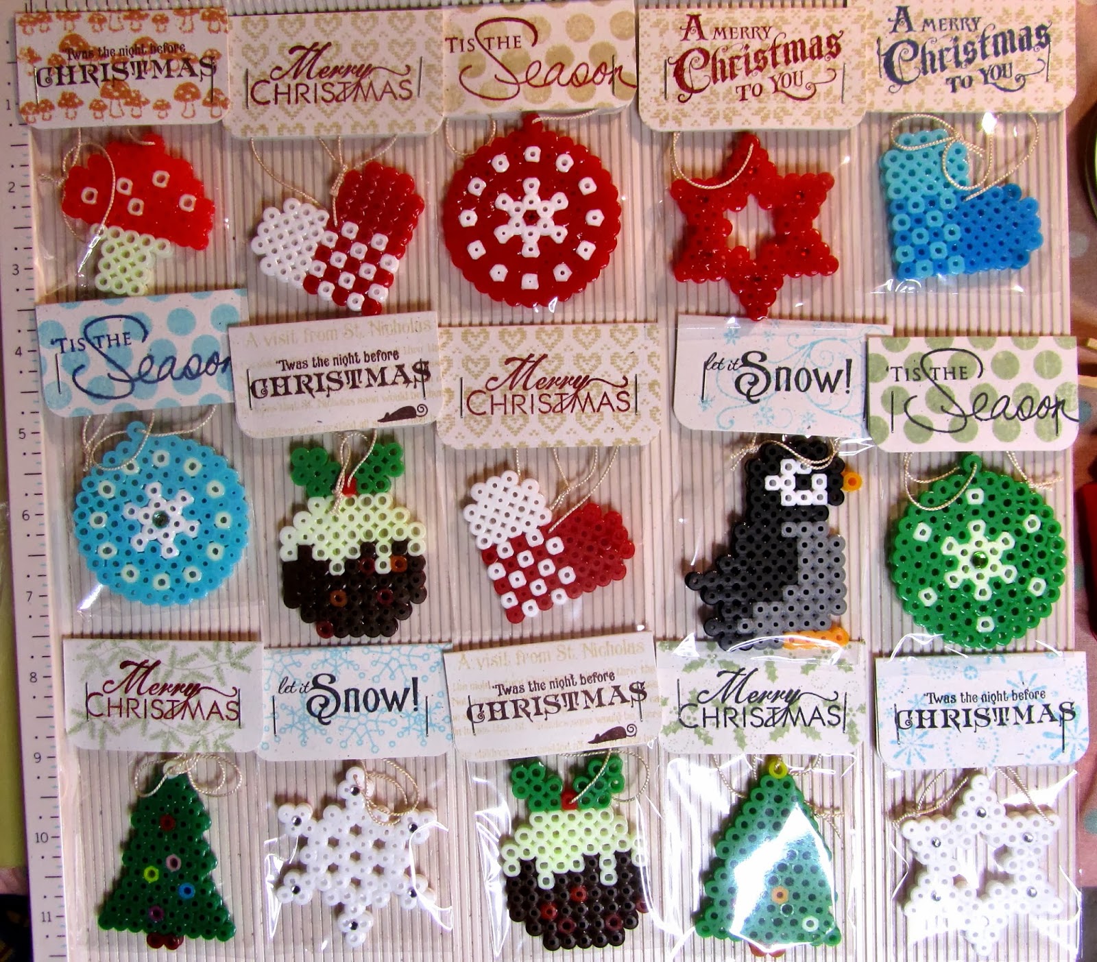 Love Making Things On the sixth day of Christmas.... more Hama beads