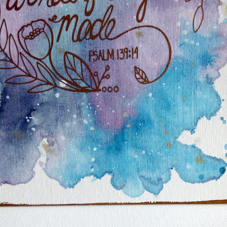 Inky Fairy Designs Blitsy Feature Simple Diy Watercolor Canvas