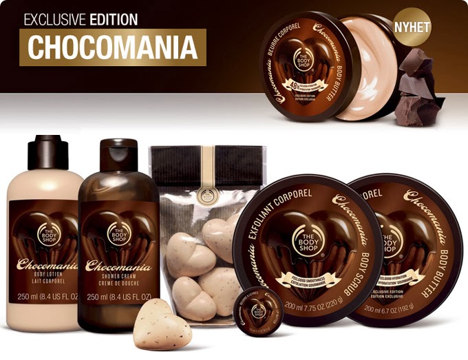 LINHA CHOCOMANIA DA THE BODY SHOP THE BODY SHOP LINHA CHOCOMANIA