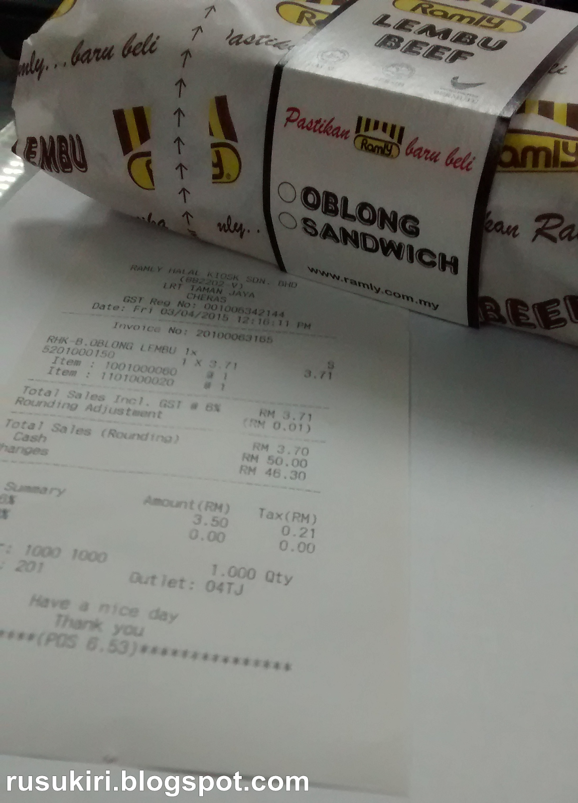 Burger & GST Budak Flat 92