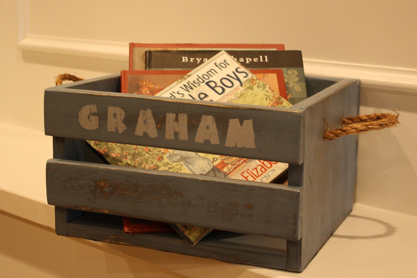Gretchen's Garage Baby Boy Book Crate