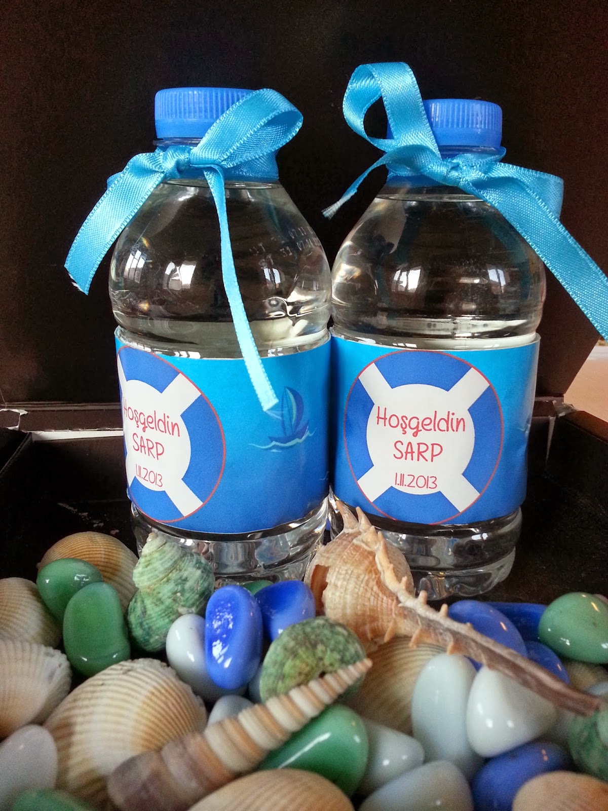 VANİLYA Kişiye Özel Parti Tasarımları Hoşgeldin Sarp Bebek (Denizci