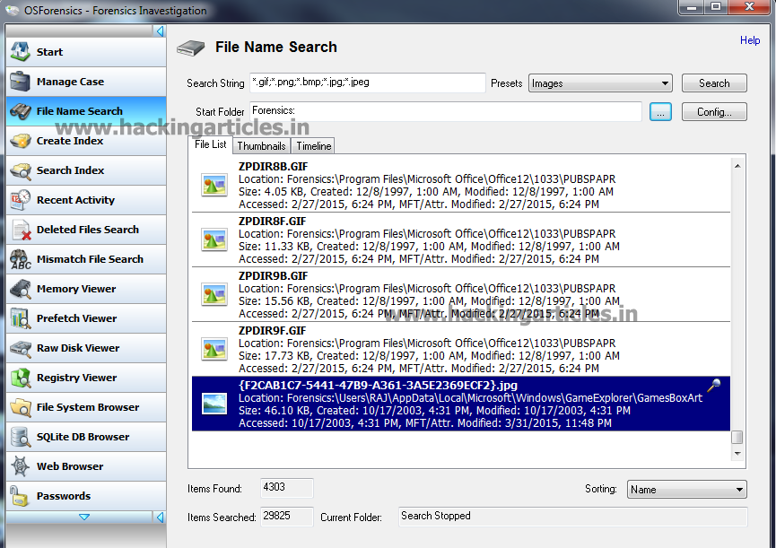 Forensics Investigation of Evidence RAW Image using OS ...