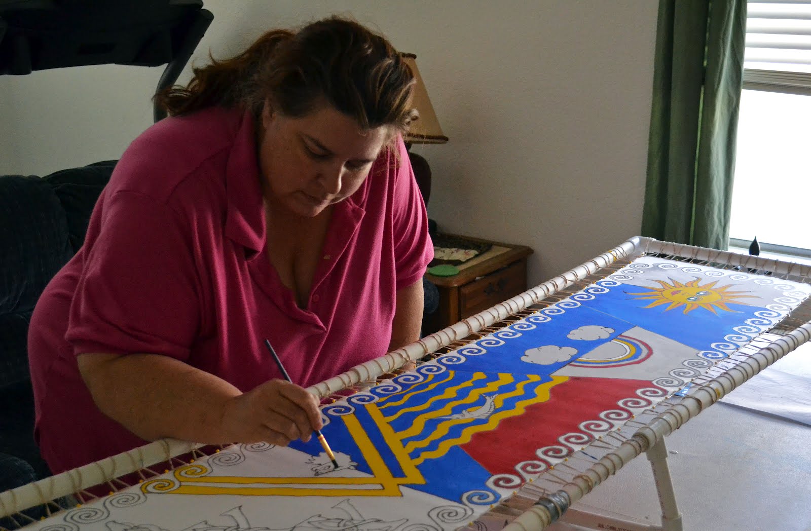 Tangible Daydreams Silk painting with gutta