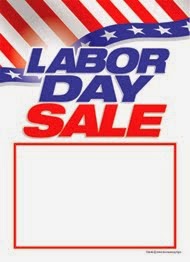 Labor Day Slotted Sale Tags