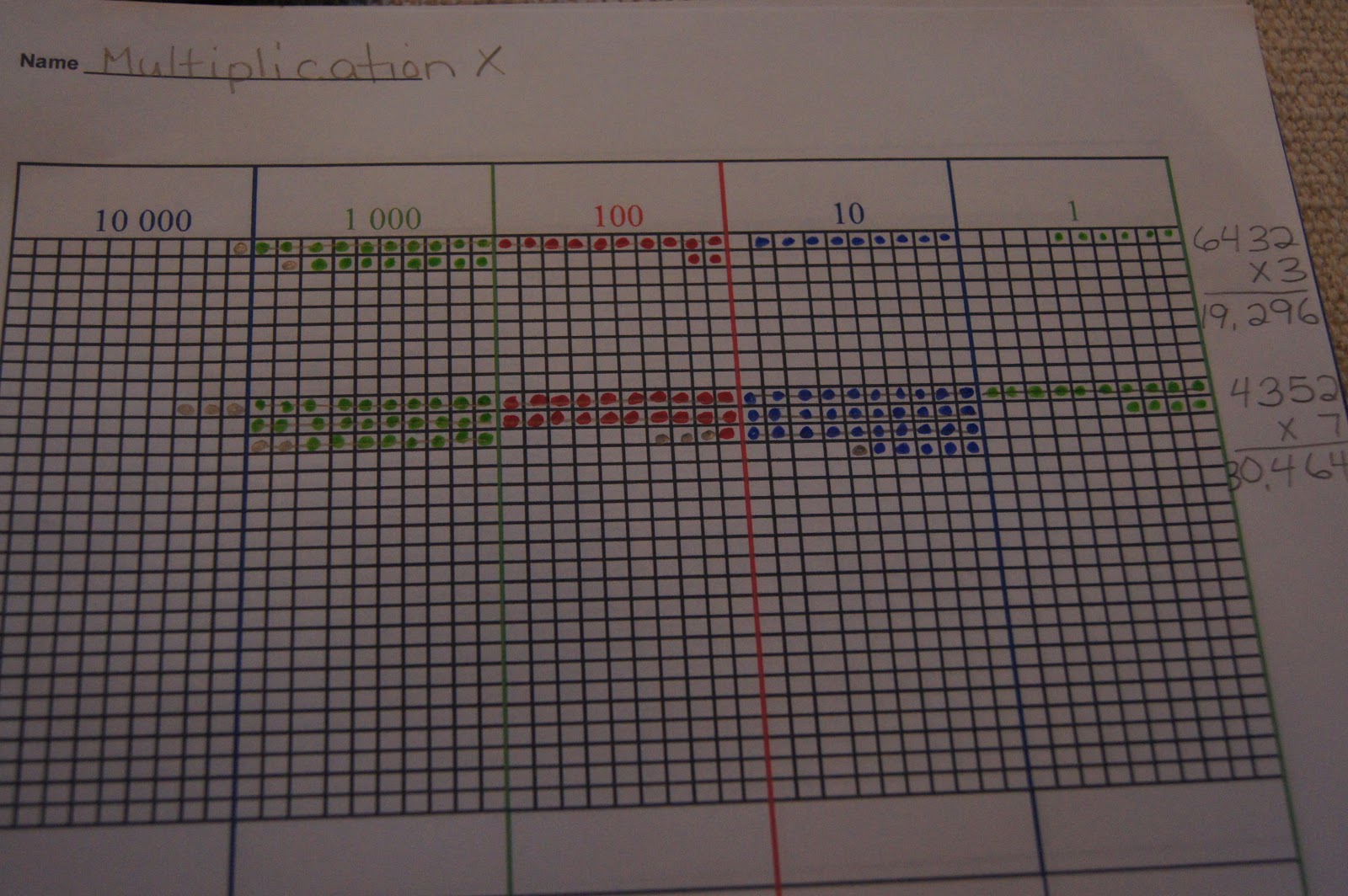 Montessori Dot Board Multiplication At Home "Making Montessori Ours"