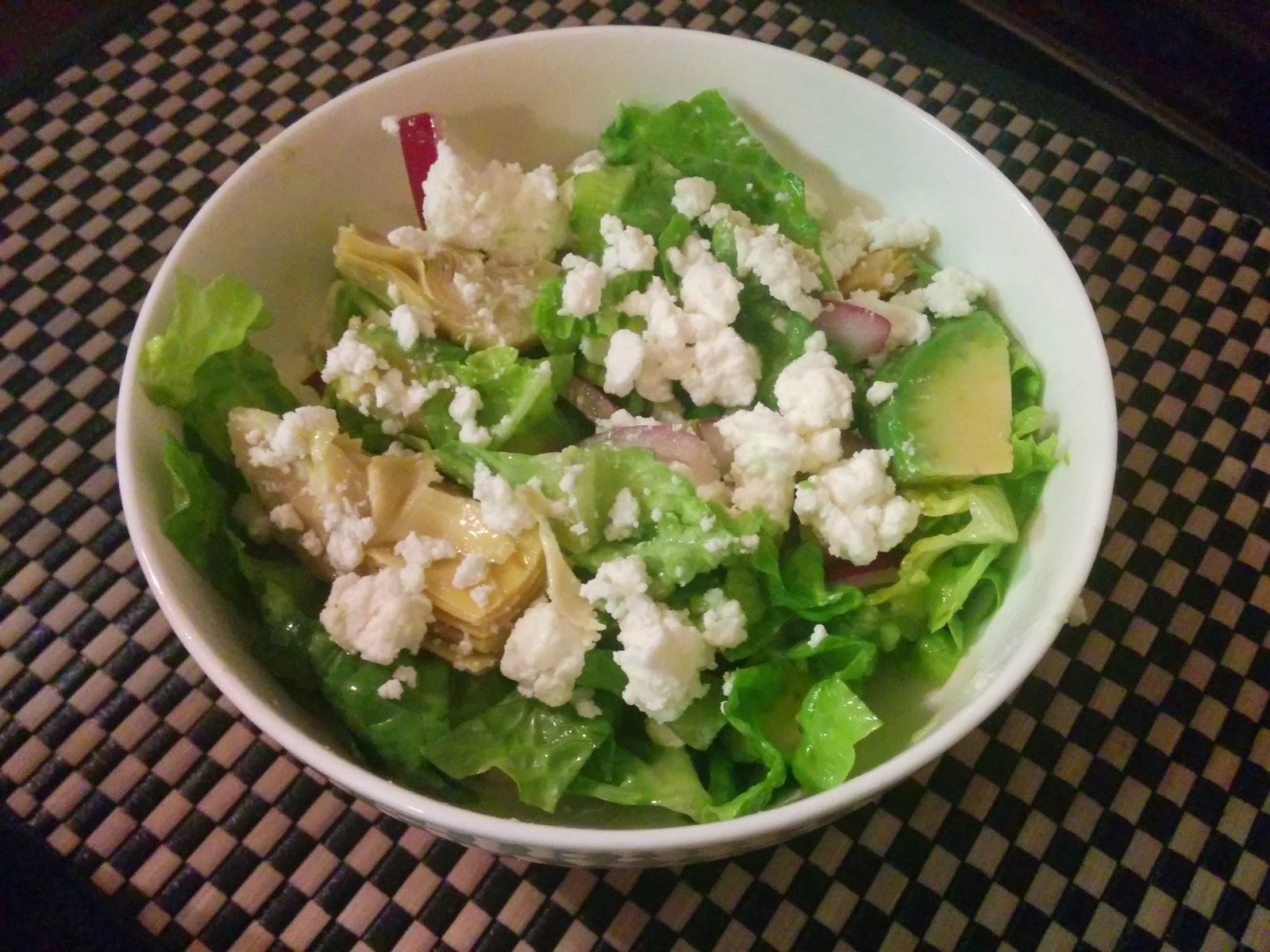 Goth Gourmande Recipe Tangy goat's cheese green salad