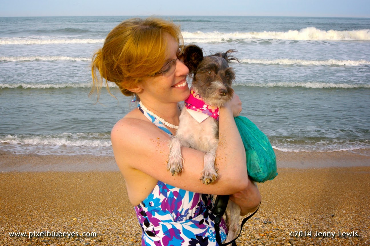 Pixel Blue Eyes and her Mommy share a snuggle moment on the beach Pixel Blue Eyes and her Mommy share a snuggle moment on the beach