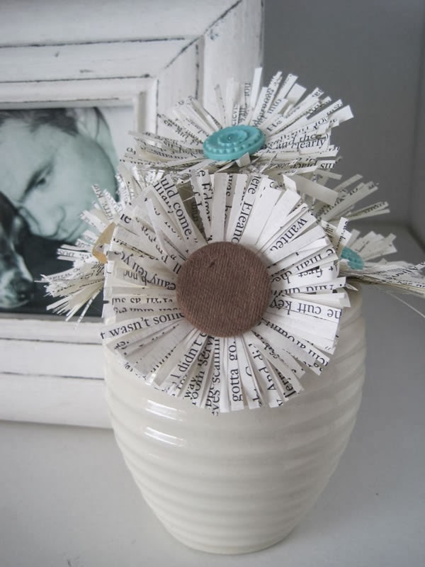 Cómo hacer unas flores de papel con hojas recicladas ~ Solountip.com