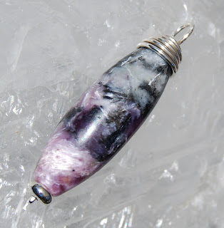 Charoite Drop Pendant