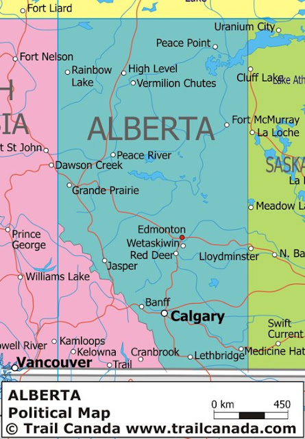 City map Calgary Canada