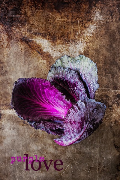Purple Cabbage Leaves