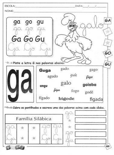 mundo colorido atividades a consoante g mundo colorido atividades a consoante g