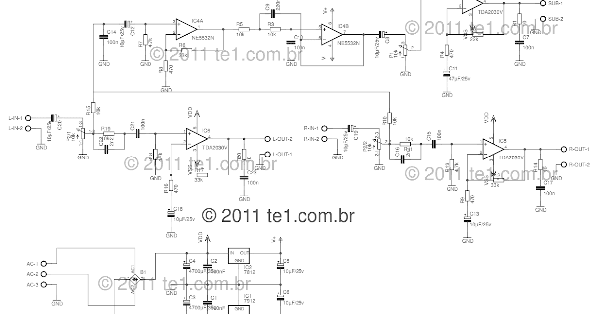 Using Tda2030 Power Audio Amplifier Wiring Diagram