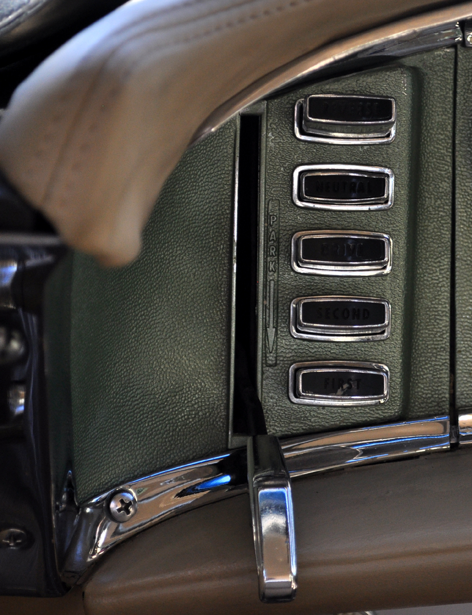 Just A Car Guy The push button gear selector switch aka "typewriter