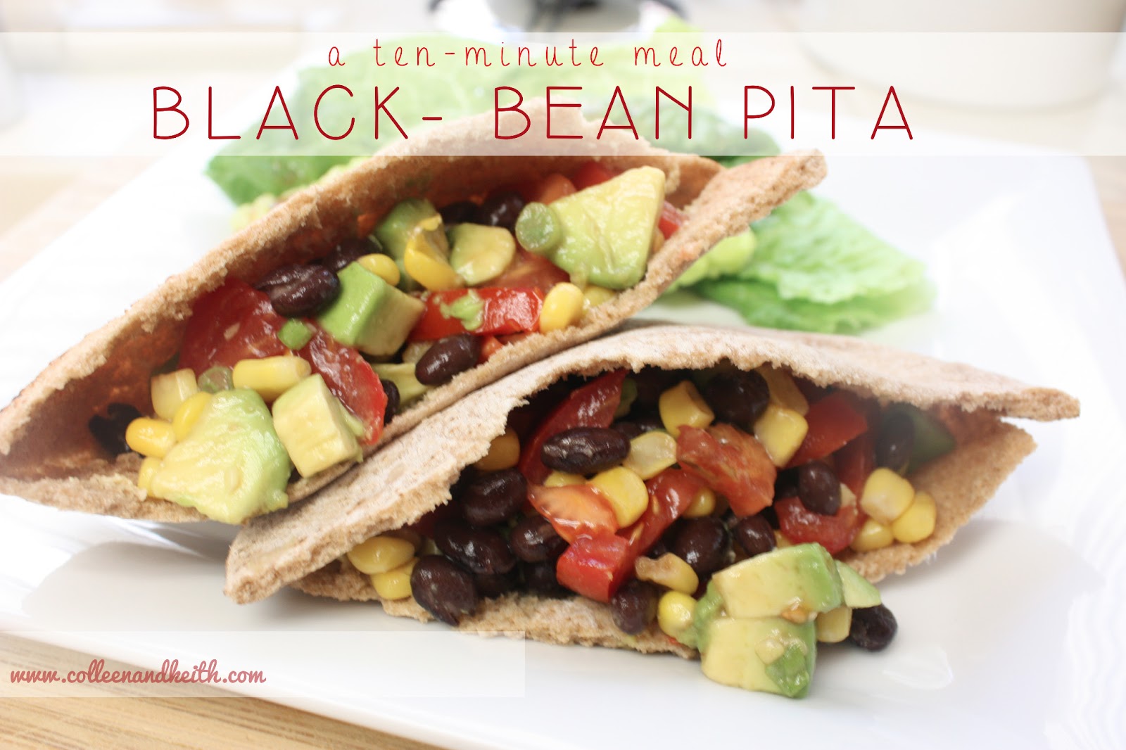 Meet the Sullivans TenMinute Meal BlackBean Pitas